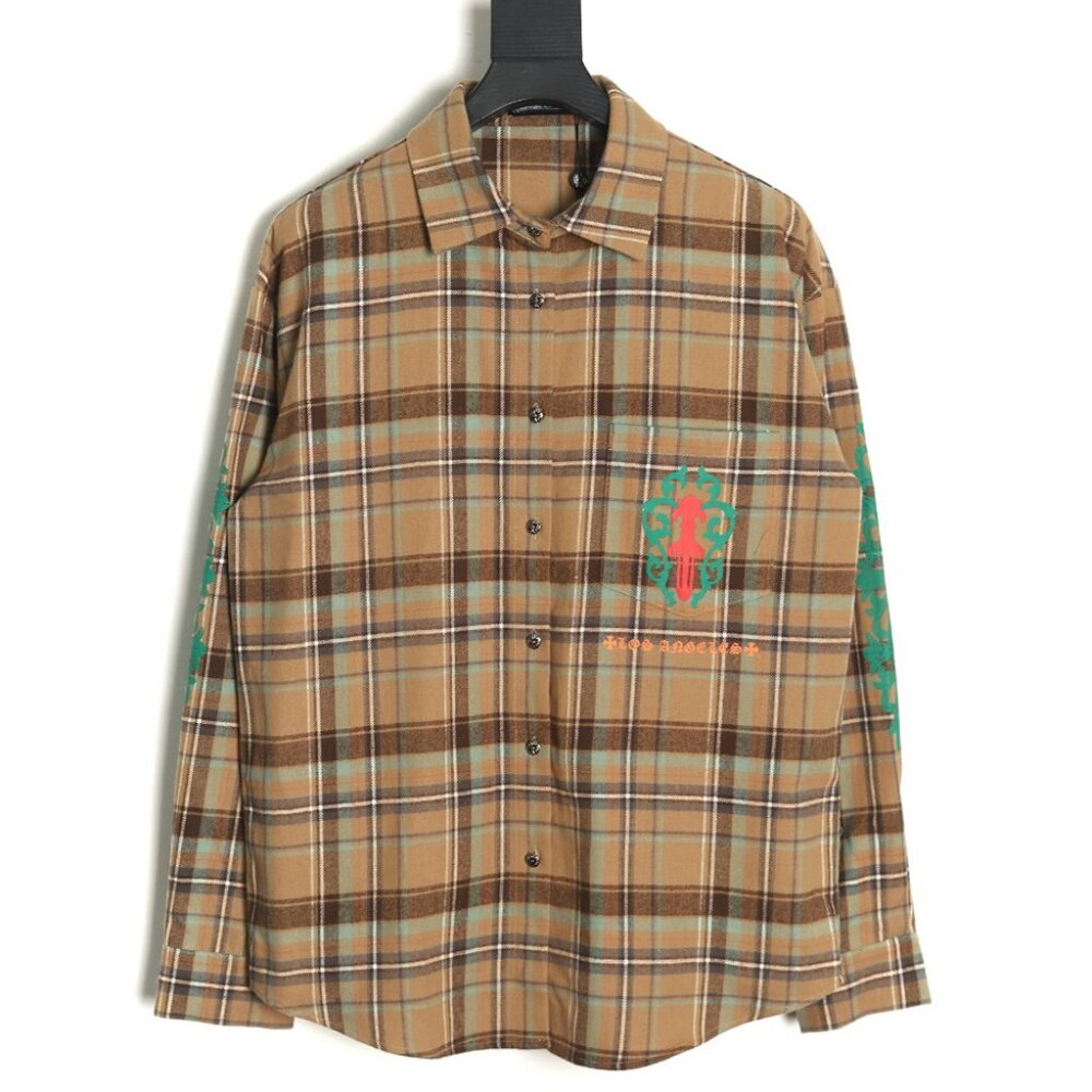 Chrome Hearts Flannel Sword Check Shirt